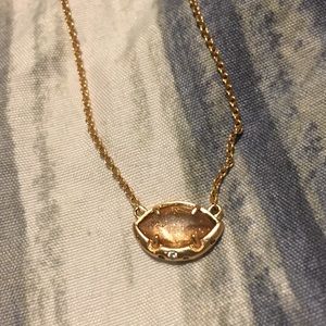 Kendra Scott Rose Gold Moonstone Necklace